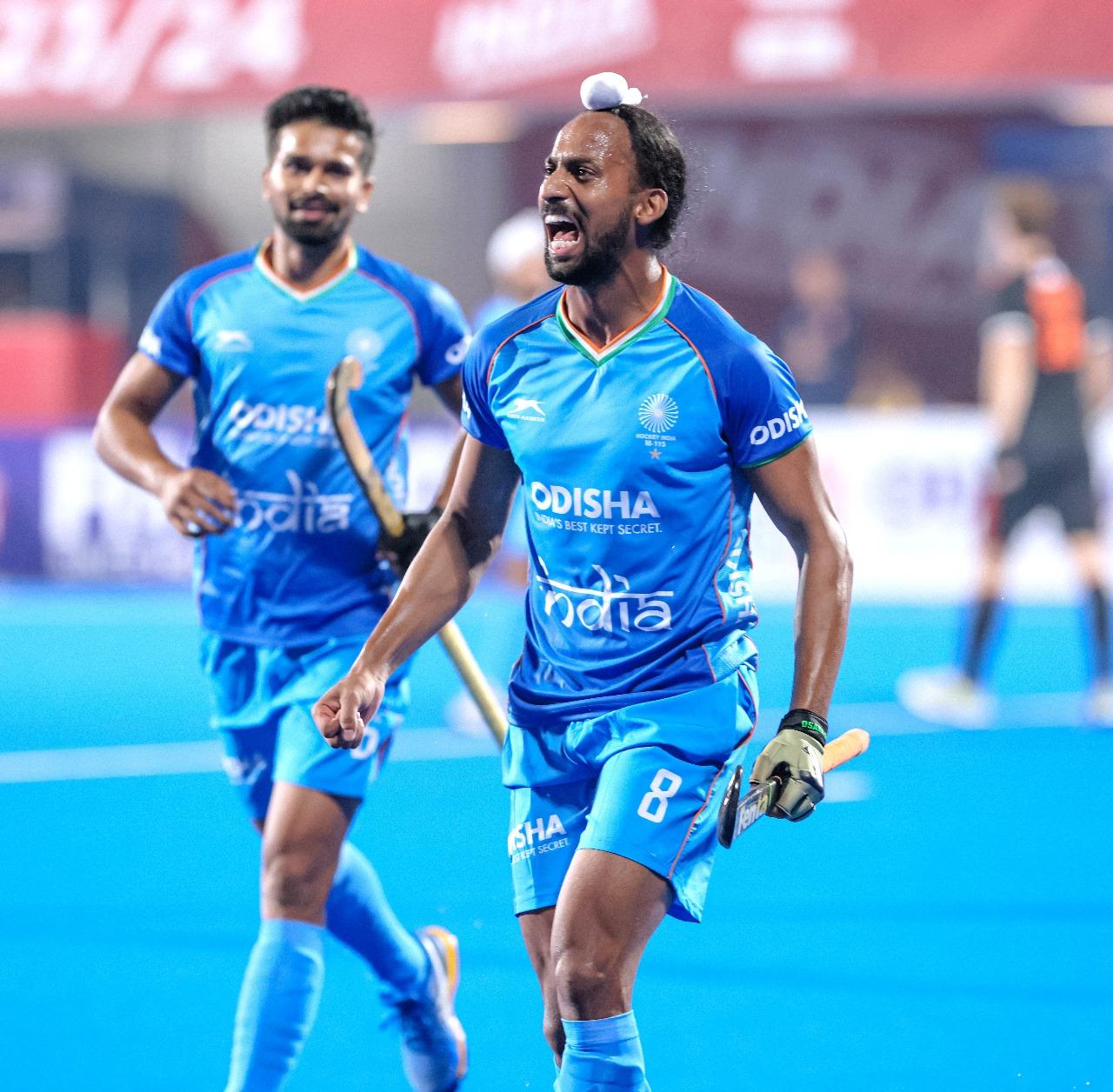 Hardik Singh struck first goal of India Vs Neth