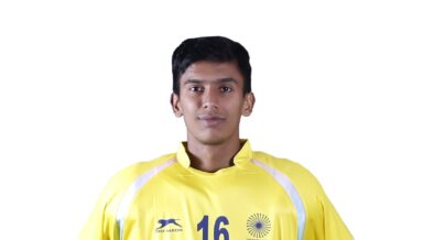 Goalkeeper Suraj Karkera