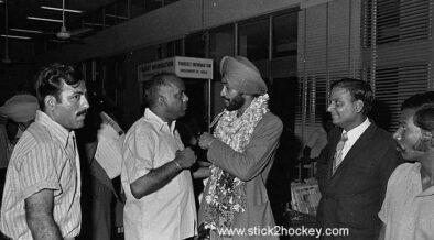Ajit Pal Singh With Ramaswamy after their arrival at Delhi air Port